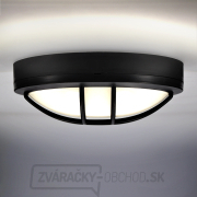 Solight LED vonkajšie osvetlenie okrúhle s mriežkou, 13W, 910lm, 4000K, IP65, 17cm, čierna náhled