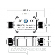 Solight vodeodolná prepojovacia krabička IP68, 4-11mm, max 2,5mm2 Náhľad