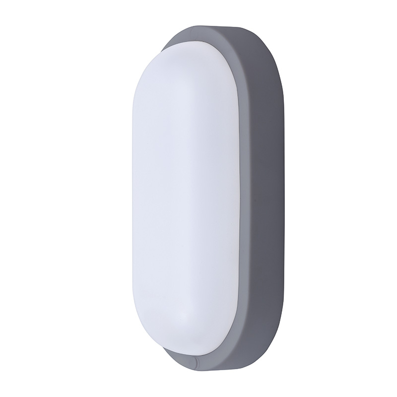 Solight LED vonkajšie osvetlenie oválne, 20W, 1500lm, 4000K, IP54, 26cm, šedá farba