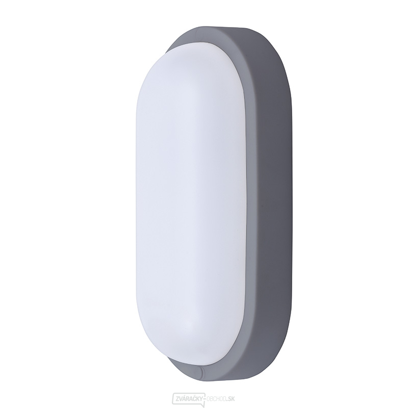 Solight LED vonkajšie osvetlenie oválne, 20W, 1500lm, 4000K, IP54, 26cm, šedá farba