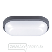 Solight LED vonkajšie osvetlenie oválne, 20W, 1500lm, 4000K, IP54, 26cm, šedá farba Náhľad