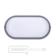 Solight LED vonkajšie osvetlenie oválne, 20W, 1500lm, 4000K, IP54, 26cm, šedá farba náhled