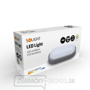 Solight LED vonkajšie osvetlenie oválne, 20W, 1500lm, 4000K, IP54, 26cm, šedá farba náhled