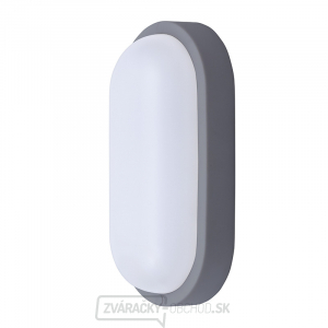 Solight LED vonkajšie osvetlenie oválne, 20W, 1500lm, 4000K, IP54, 26cm, šedá farba gallery main image