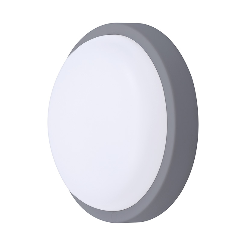 Solight LED vonkajšie osvetlenie okrúhle, 20W, 1500lm, 4000K, IP54, 20cm, šedá farba