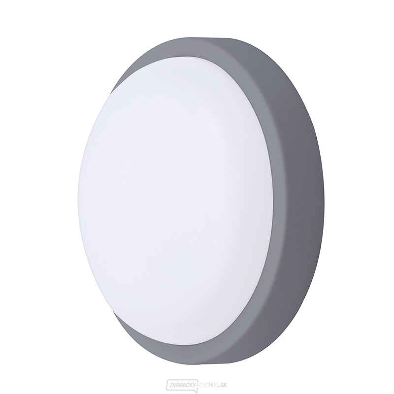 Solight LED vonkajšie osvetlenie okrúhle, 20W, 1500lm, 4000K, IP54, 20cm, šedá farba