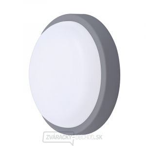 Solight LED vonkajšie osvetlenie okrúhle, 20W, 1500lm, 4000K, IP54, 20cm, šedá farba