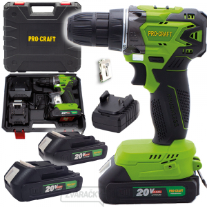 Aku vŕtací skrutkovač Procraft PA20BL | PA20BL Aku vŕtací skrutkovač Procraft PA20BL | PA20BL gallery main image