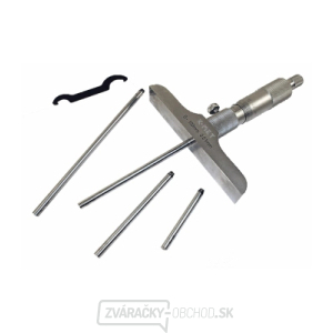 Mikrometrický hĺbkomer KINEX 0-100 mm/0.01mm, ČSN 25 1442, DIN 863 Mikrometrický hĺbkomer KINEX 0-100 mm/0.01mm, ČSN 25 1442, DIN 863 gallery main image