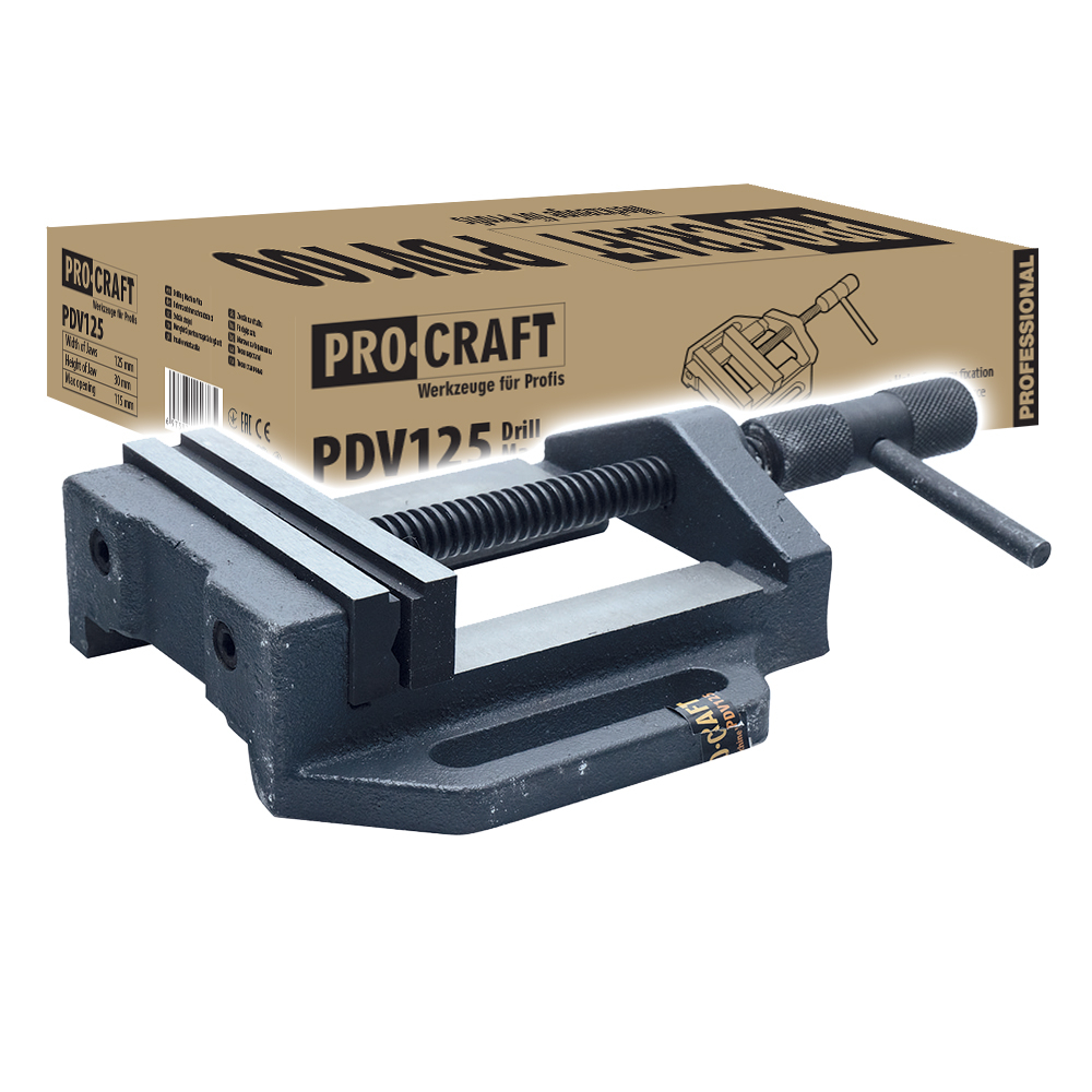 Zverák pod vŕtačku Procraft PDV125 | PDV125 PDV125