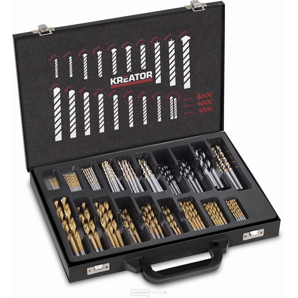 KRT012800 - 120ks sada Profesionálnych vrtákov