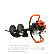 Benzínový vrták + vrtáky (10 cm, 20 cm, 30 cm) + adaptér 50 cm (1/2) Náhľad
