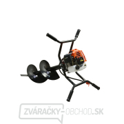 Benzínový vrták (2dielny) + vrtáky (10 cm, 20 cm, 30 cm) + adaptér 50 cm (1/2) Náhľad