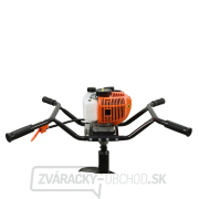 Benzínový vrták (2dielny) + vrtáky (10 cm, 20 cm, 30 cm) + adaptér 50 cm (1/2) Náhľad