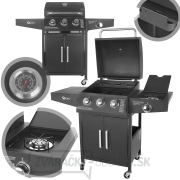 Plynový gril 4 horáky (3+1) Geko G80515 11,6kW  náhled