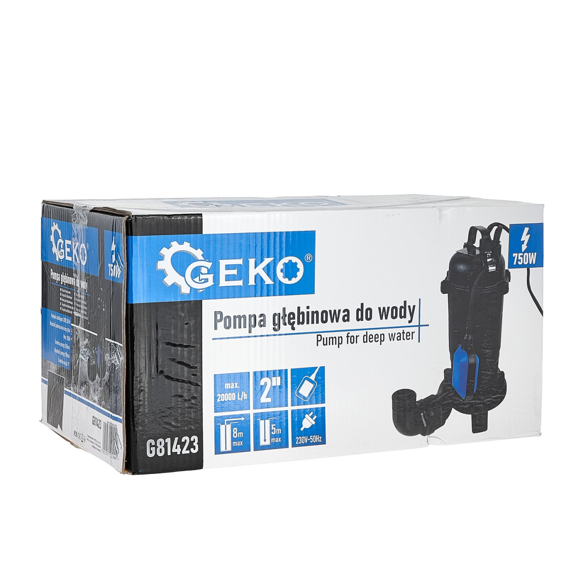  Ponorné kalové čerpadlo s drvičom GEKO G81423 750W Náhľad