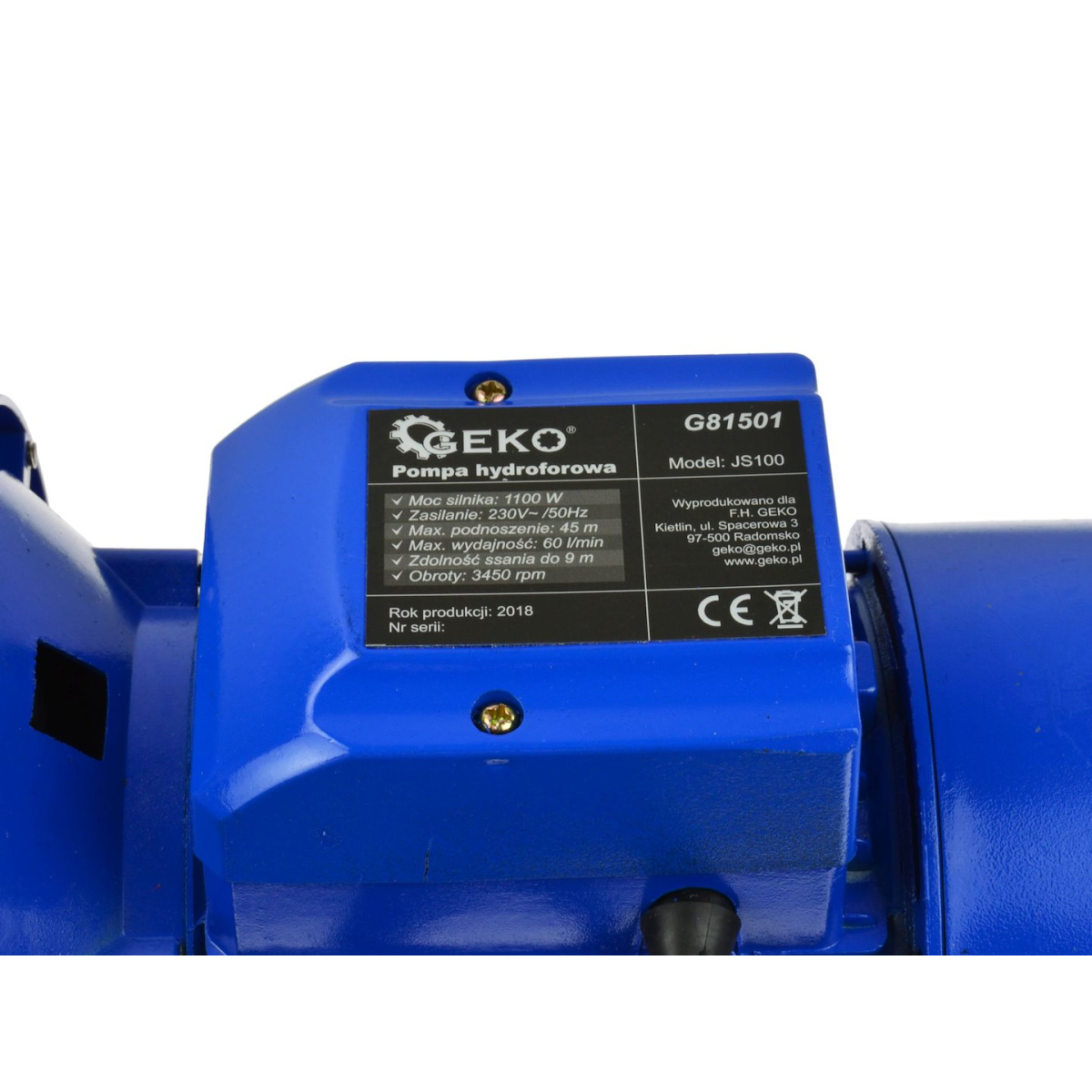  GEKO G81501 - Samonasávacie čerpadlo pre domácu vodáreň 1100W JS100 Náhľad