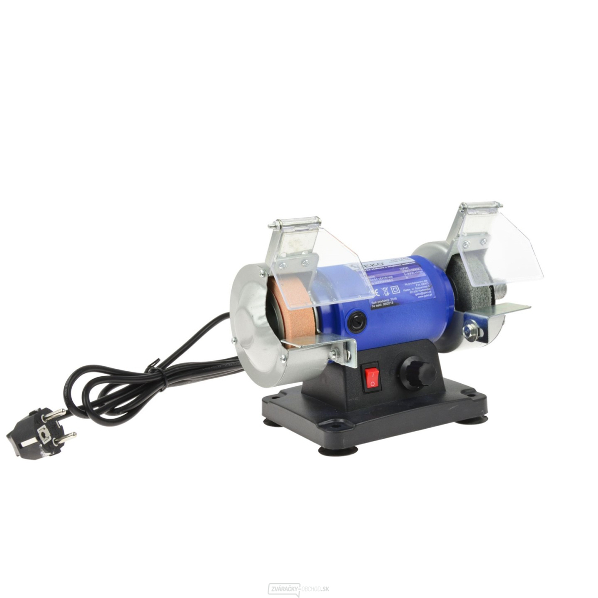  GEKO G81240 - Elektrická stolná brúska dvojkotúčová 200W