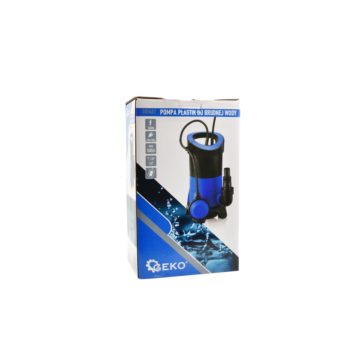 Kalové čerpadlo 230V, 1100W, Geko G81457 Náhľad