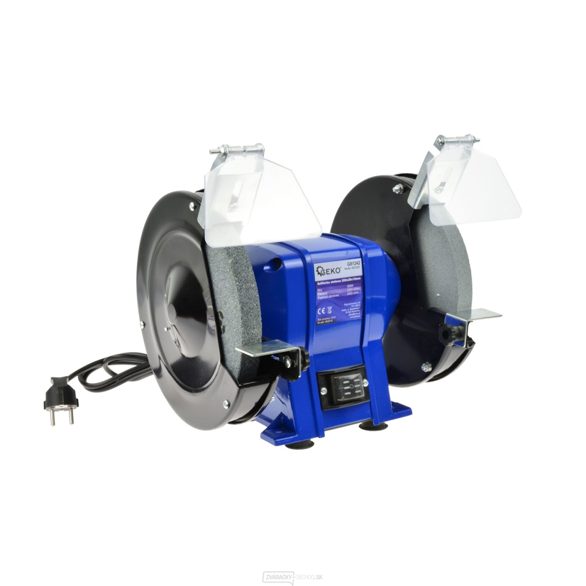 Geko G81242 stolová brúska dvojkotúčová Geko G81242 stolová brúska dvojkotúčová gallery main image