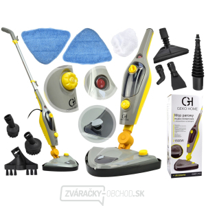 Parný mop + nádržka na čistiaci prostriedok GEKO Parný mop + nádržka na čistiaci prostriedok GEKO gallery main image