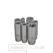 Súprava dlhých nástrčných kľúčov na zlomené skrutky, 11 ks. 6-19 mm CR-MO  Súprava dlhých nástrčných kľúčov na zlomené skrutky, 11 ks. 6-19 mm CR-MO  náhled