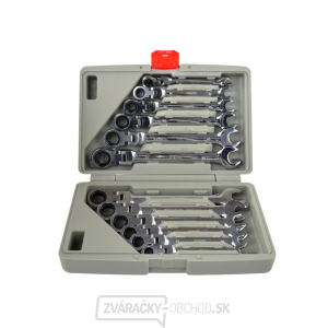 Sada12ks Kľúče račňové očkoploché s kĺbom 8-19mm Geko K00106  Sada12ks Kľúče račňové očkoploché s kĺbom 8-19mm Geko K00106  gallery main image