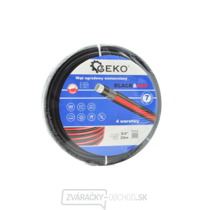 Záhradná hadica štvorvrstvová, zosilnená, 30 metrov, priemer 3/4 Geko G73696 Záhradná hadica štvorvrstvová, zosilnená, 30 metrov, priemer 3/4 Geko G73696 gallery main image