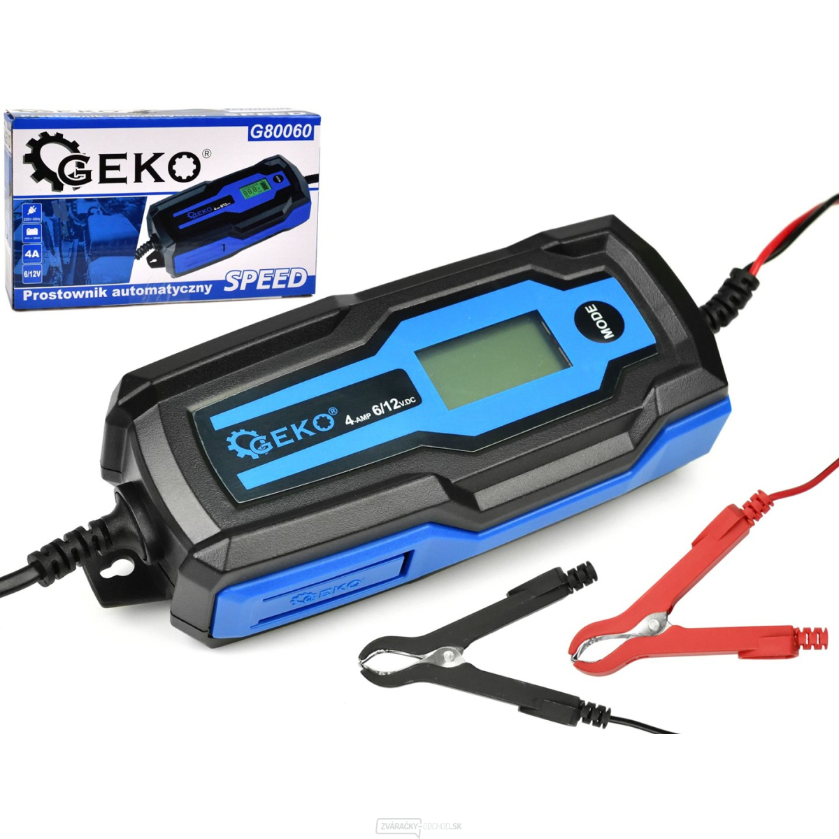 Automatická nabíjačka SPEED 6/12V 4A 4-120Ah Geko G80060 