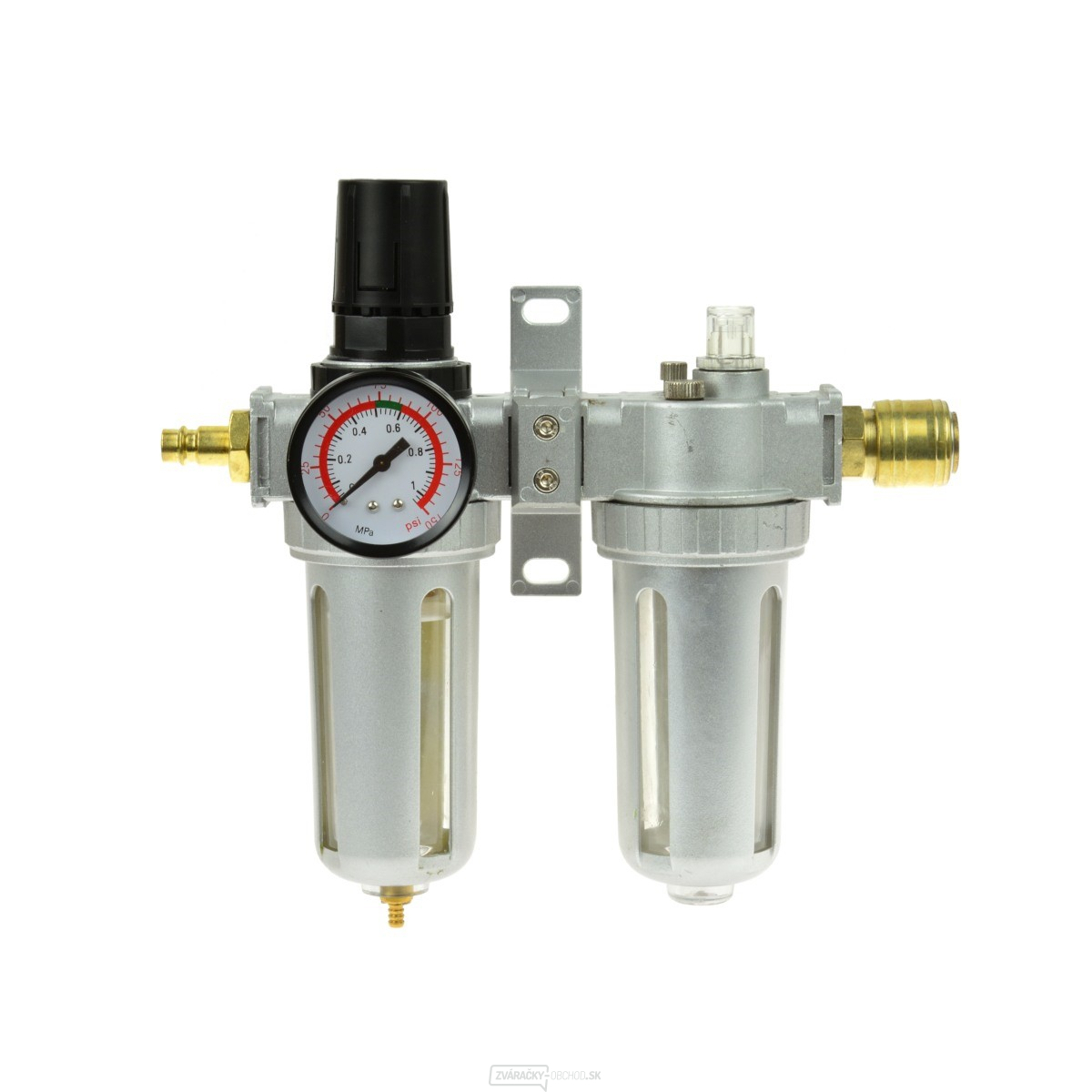 Regulátor tlaku vzduchu filter primazávač odlučovač 1/2" Geko G03161 