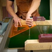 Nastaviteľná lišta do vodiacej koľajnice MICROJIG ZEROPLAY so zarážkou - sada 2 kusov náhled