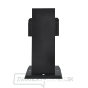 Solight záhradný stĺpik IP44, nerez oceľ, 2 zásuvky, hranol, čierny náhled