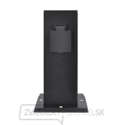 Solight záhradný stĺpik IP44, nerez oceľ, 2 zásuvky, hranol, čierny náhled