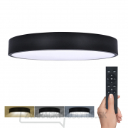 Solight LED osvetlenie s diaľkovým ovládačom, 50W, 3100lm, 40cm, zmena chromatickosti, stmievateľné, čierna gallery main image