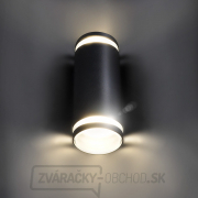 Solight LED vonkajšie nástenné osvetlenie Potenza, 2x GU10, čierna Náhľad