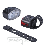 Solight set nabíjacích cyklo svietidiel, 160lm predné, zadné červená, Li-Ion, USB náhled