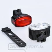 Solight set nabíjacích cyklo svietidiel, 160lm predné, zadné červená, Li-Ion, USB náhled