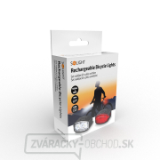 Solight set nabíjacích cyklo svietidiel, 160lm predné, zadné červená, Li-Ion, USB náhled