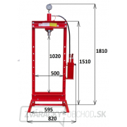 Hydraulický lis 20 t - dvojrýchlostná pumpa Matabro MB-P20TDP Hydraulický lis 20 t - dvojrýchlostná pumpa Matabro MB-P20TDP náhled
