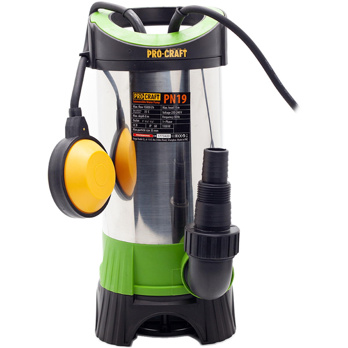 Čerpadlo ponorné Procraft PN19 | PN19