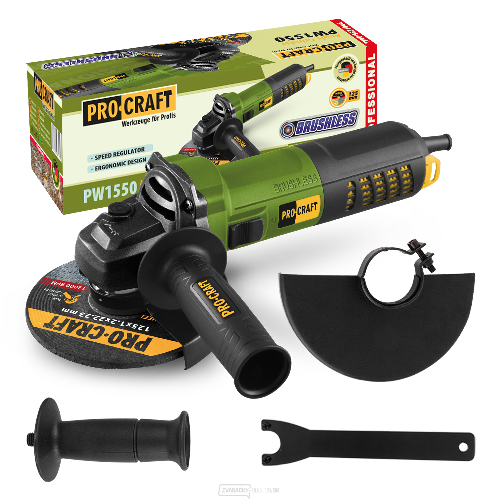 Brúska uhlová Procraft PW1550 | PW1550