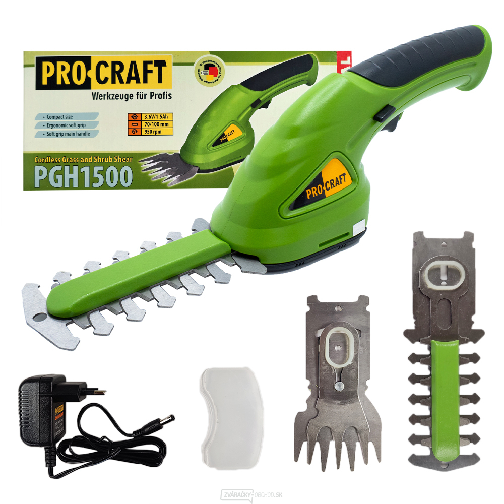 Aku nožnice na trávu Procraft PGH1500 | PGH1500