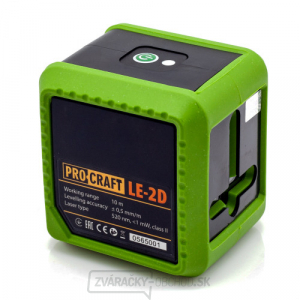 Laser zelený líniový, krížový samonivelačný Procraft LE-2D 