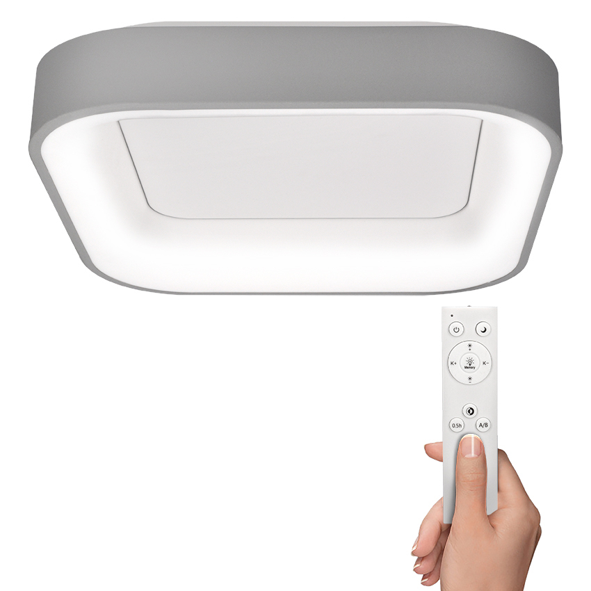 Solight LED stropné svetlo štvorcové Treviso, 48W, 2880lm