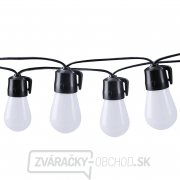 Solight LED smart vonkajšia reťaz s RGB žiarovkami, bluetooth, 15 žiaroviek, 14m+6m, 10W Náhľad