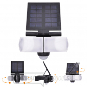 Solight LED solárne osvetlenie so senzorom, 8W, 600lm, Li-on, čierna Náhľad