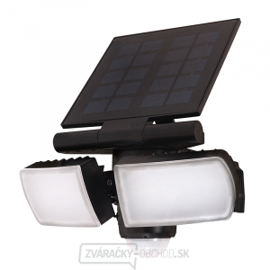 Solight LED solárne osvetlenie so senzorom, 8W, 600lm, Li-on, čierna gallery main image