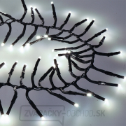 Solight LED vonkajšia vianočná reťaz s diaľkovým ovládaním - Cluster, 576 LED, 8 funkcií, časovač, IP44, studená biela Náhľad