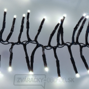 Solight LED vonkajšia vianočná reťaz s diaľkovým ovládaním - Cluster, 576 LED, 8 funkcií, časovač, IP44, studená biela náhled