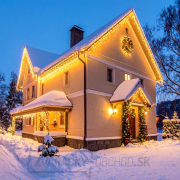 Solight LED vianočný záves, cencúle, 360 LED, 9m x 0,7m, prívod 6m, vonkajšie, teplé biele svetlo Náhľad